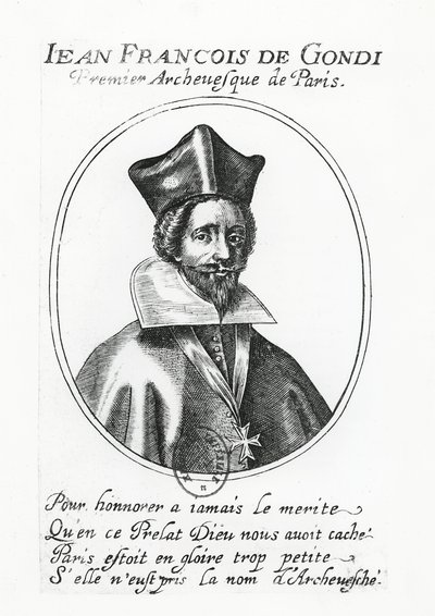 Jean-François de Gondi (grabado) de French School
