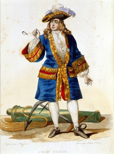 Jean Bart - en "El Plutarco Francés", ed. Mennechet de French School