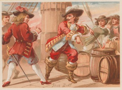 Jean Bart, comandante naval y corsario francés de finales del siglo XVII de French School