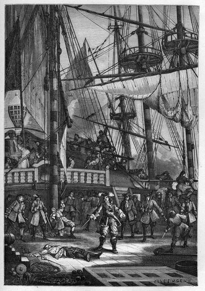 Jean Bart mata al capitán holandés del 