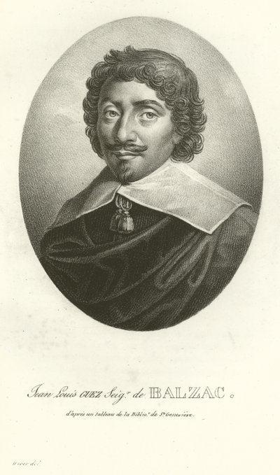 Jean Louis Guez, Señor de Balzac de French School