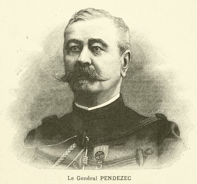 Jean Pendezec, general francés (grabado) de French School