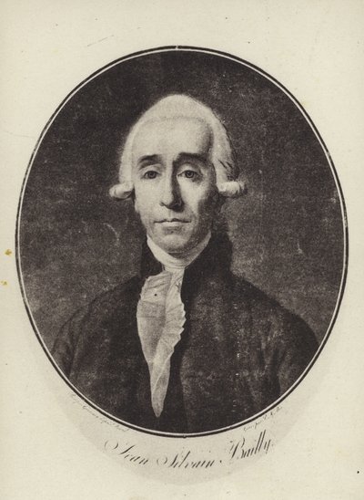 Jean Sylvain Bailly, astrónomo, matemático y político revolucionario francés (litografía) de French School