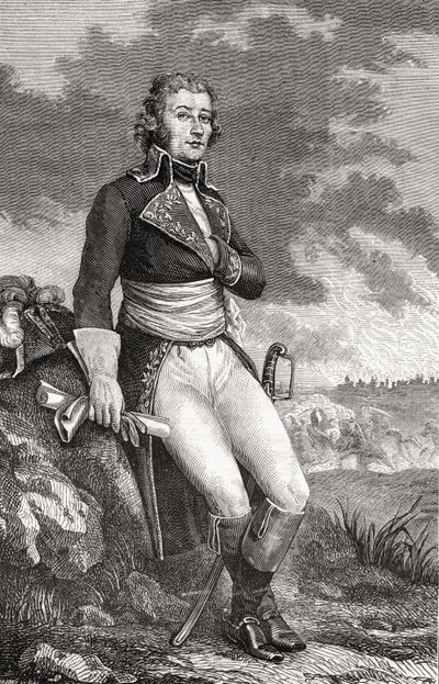 Jean Victor Marie Moreau (1763-1813) de un grabado de Parmentier, de 
