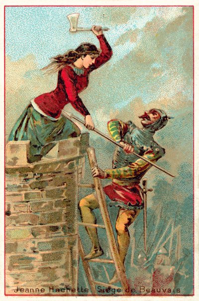 Jeanne Hachette en el Sitio de Beauvais de French School