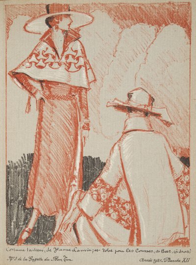 Jeanne Lanvin, etc. de una colección de láminas de moda de French School