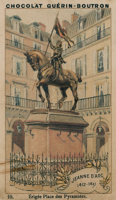 Juana de Arco, 1412-1431, Erigida en la Plaza de las Pirámides de French School