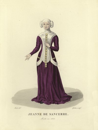 Jeanne de Sancerre de French School