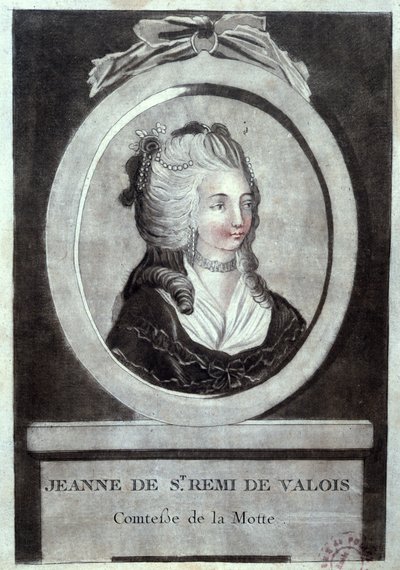 Jeanne de Valois-Saint-Remy (1756-91), Condesa de La Motte, c.1786 de French School