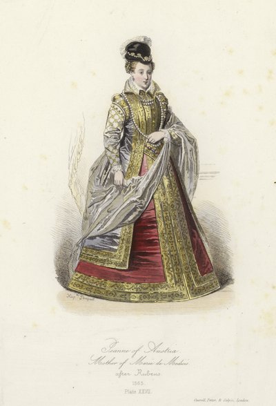 Juana de Austria, madre de María de Médici de French School