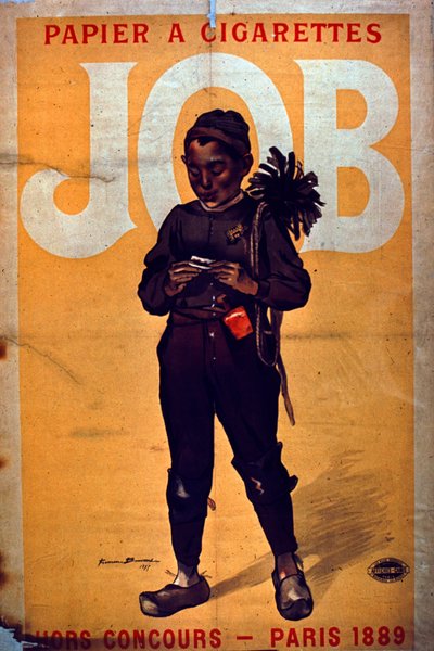 Papel de Cigarrillos Job, 1895 de French School