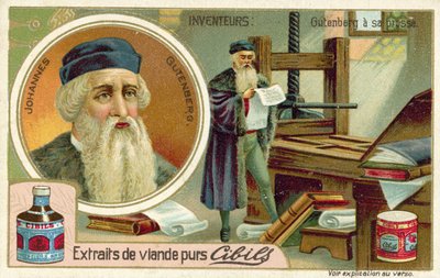 Johannes Gutenberg - inventor de la imprenta de French School