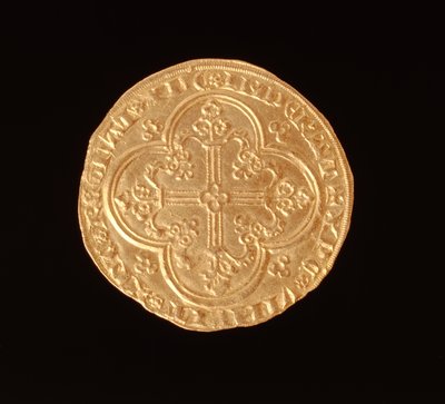 Juan II El Bueno (1319-64) Rey de Francia, Franc a Cheval, 1350-64 (reverso) de French School