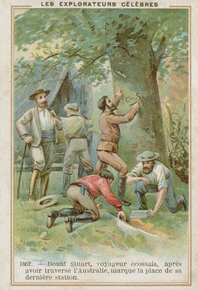 John McDouall Stuart, explorador escocés de Australia de French School