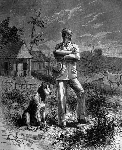 Joseph Lakanal (1762 - 1845), político francés en su plantación en Mobile Bay de French School