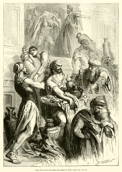 Josías hace retirar los tesoros del templo de Baal de French School