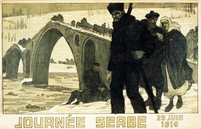 Journée Serbe. 25 de junio de 1916 de French School