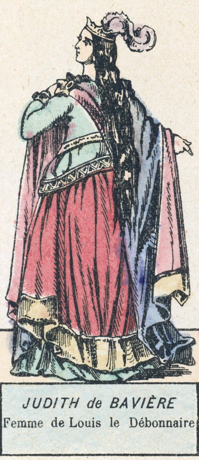 Judith de Baviera, esposa de Luis el Piadoso de French School