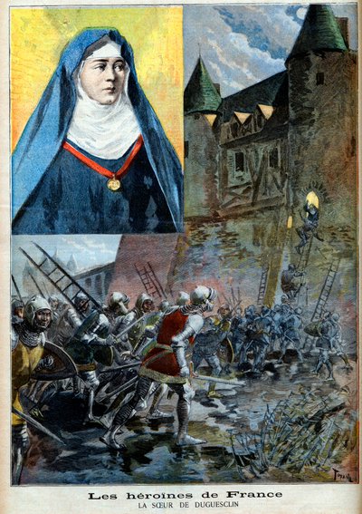 Julienne Duguesclin (1377-1404) monja benedictina, ilustración 