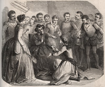 Julita Guagnini pidió a la reina Catalina de Médicis (Caterina de Medici) (1519-1589) que la tomara a su servicio. Se convirtió en la amante de Louis de Bussy d