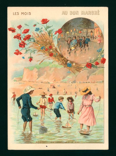 Julio y agosto (cromolito) de French School