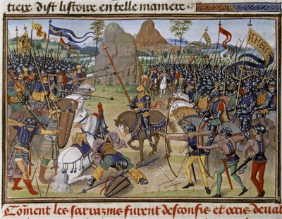 KARL MARTELL: Batalla de Poitiers, 732 de French School