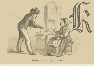 Quiosco de periódicos de French School