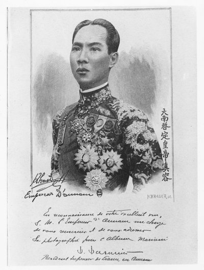 Khai Dinh (litografía) de French School