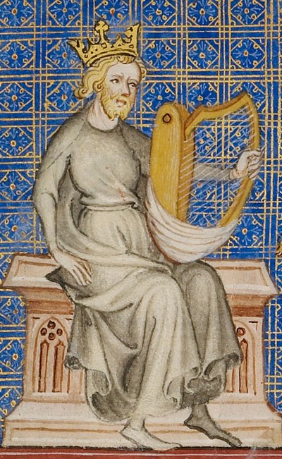 Rey David de la Biblia Historiale, c.1360-70 de French School