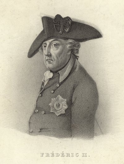 Rey Federico II de Prusia de French School