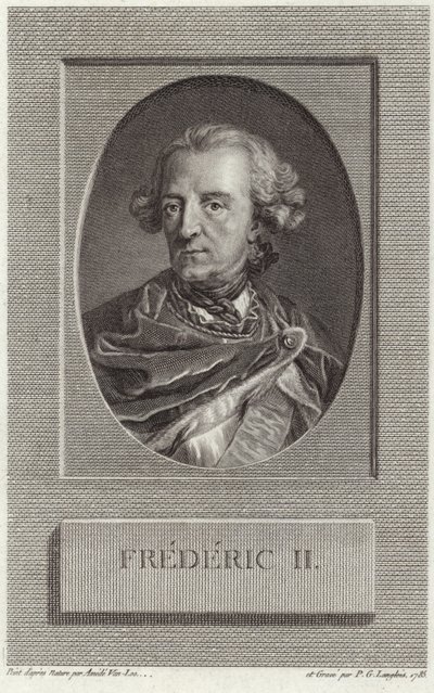 Rey Federico II de Prusia de French School