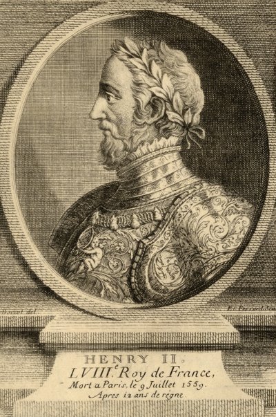 Rey Enrique II (1519-59) de Francia de French School