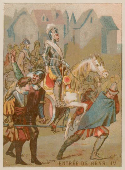 El Rey Enrique IV entra en París de French School