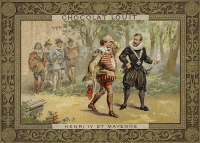 El rey Enrique IV de Francia y Carlos de Lorena, duque de Mayenne de French School