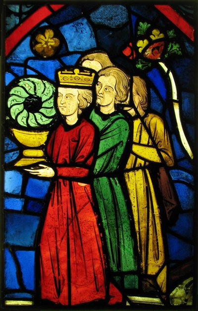 El rey Luis IX llevando la Corona de Espinas, c.1245-48 de French School