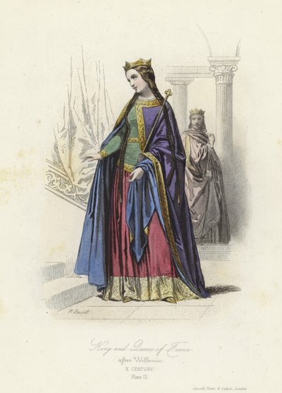 Rey y Reina de Francia, Siglo X de French School