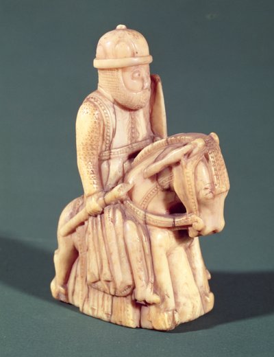 Caballero de un juego de ajedrez de French School