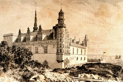 Castillo de Kronborg, Hillerod, Dinamarca, 1850s, de 