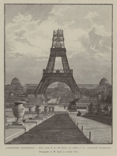La Exposición Universal, Estado actual de la Torre Eiffel de French School