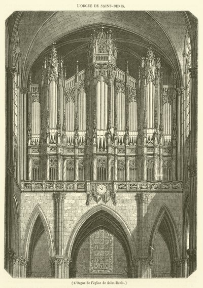 El órgano de la iglesia de Saint-Denis de French School