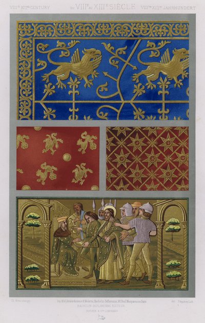El ornamento de los tejidos: Siglos VIII al XIII de French School