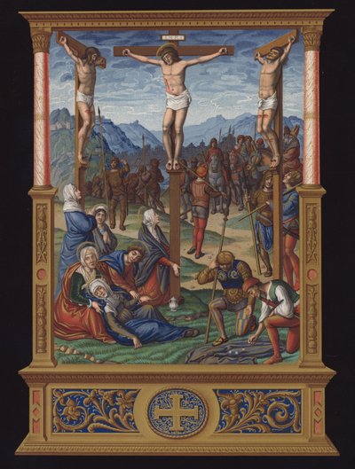 La Calvaire, manuscrito francés de finales del siglo XV de French School