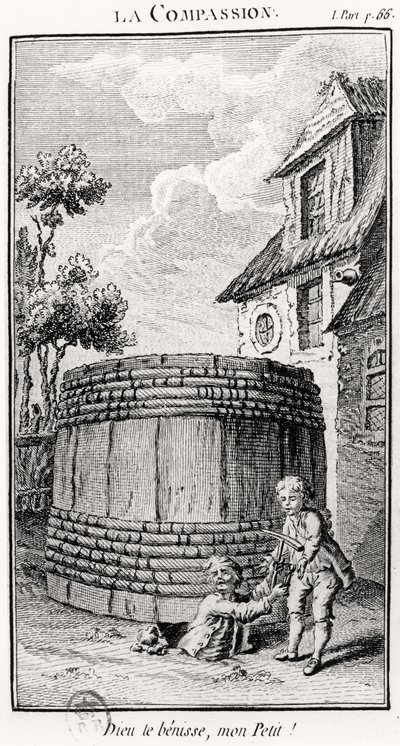 La Compasión (grabado) de French School