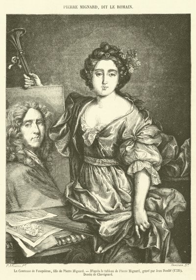 La condesa de Feuquières, hija de Pierre Mignard de French School