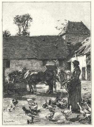 La Cour De La Ferme de French School