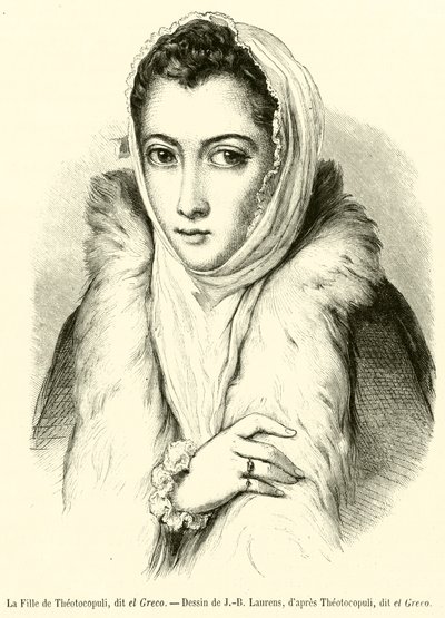 La Fille de Theotocopuli, dit el Greco de French School