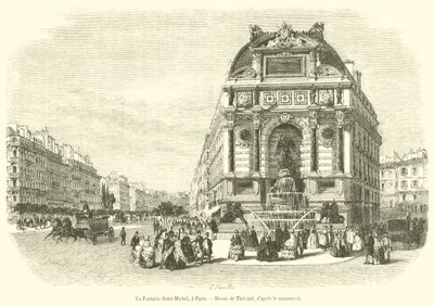 La Fuente de San Miguel, en París de French School