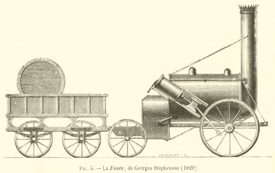 La Fusee, de Georges Stephenson de French School