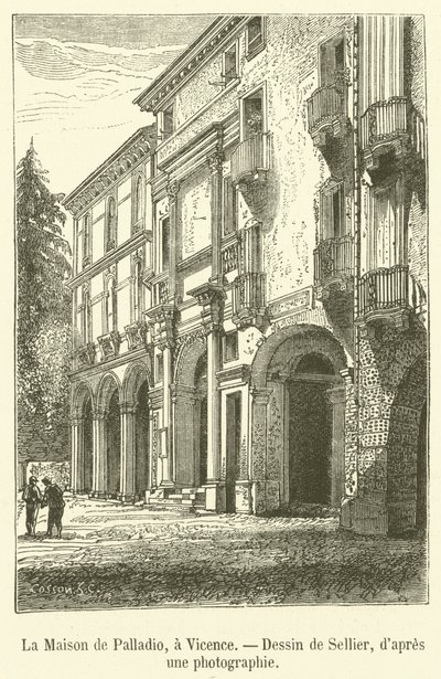 La Casa de Palladio, en Vicenza de French School