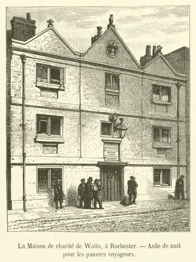 La Casa de caridad de Watts, en Rochester, Asilo nocturno para los pobres viajeros de French School